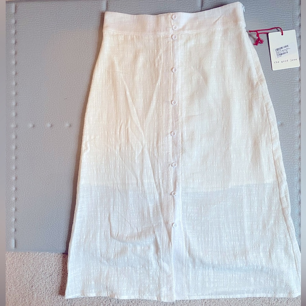 Off-White gauze skirt---sz XS